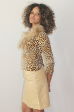 Load image into Gallery viewer, Maglia maculata collo pelliccia VINTAGE
