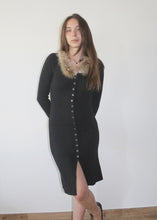 Load image into Gallery viewer, Abito collo/polsini pelliccia VINTAGE
