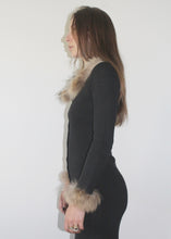 Load image into Gallery viewer, Abito collo/polsini pelliccia VINTAGE
