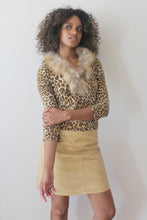 Load image into Gallery viewer, Maglia maculata collo pelliccia VINTAGE
