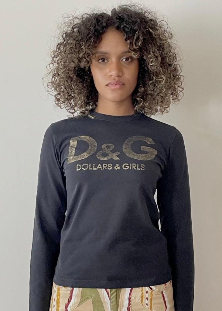 Maglia “dollars&girl” D&G