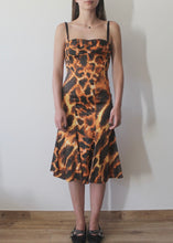 Load image into Gallery viewer, Abito corsetto animalier arancio JUST CAVALLI
